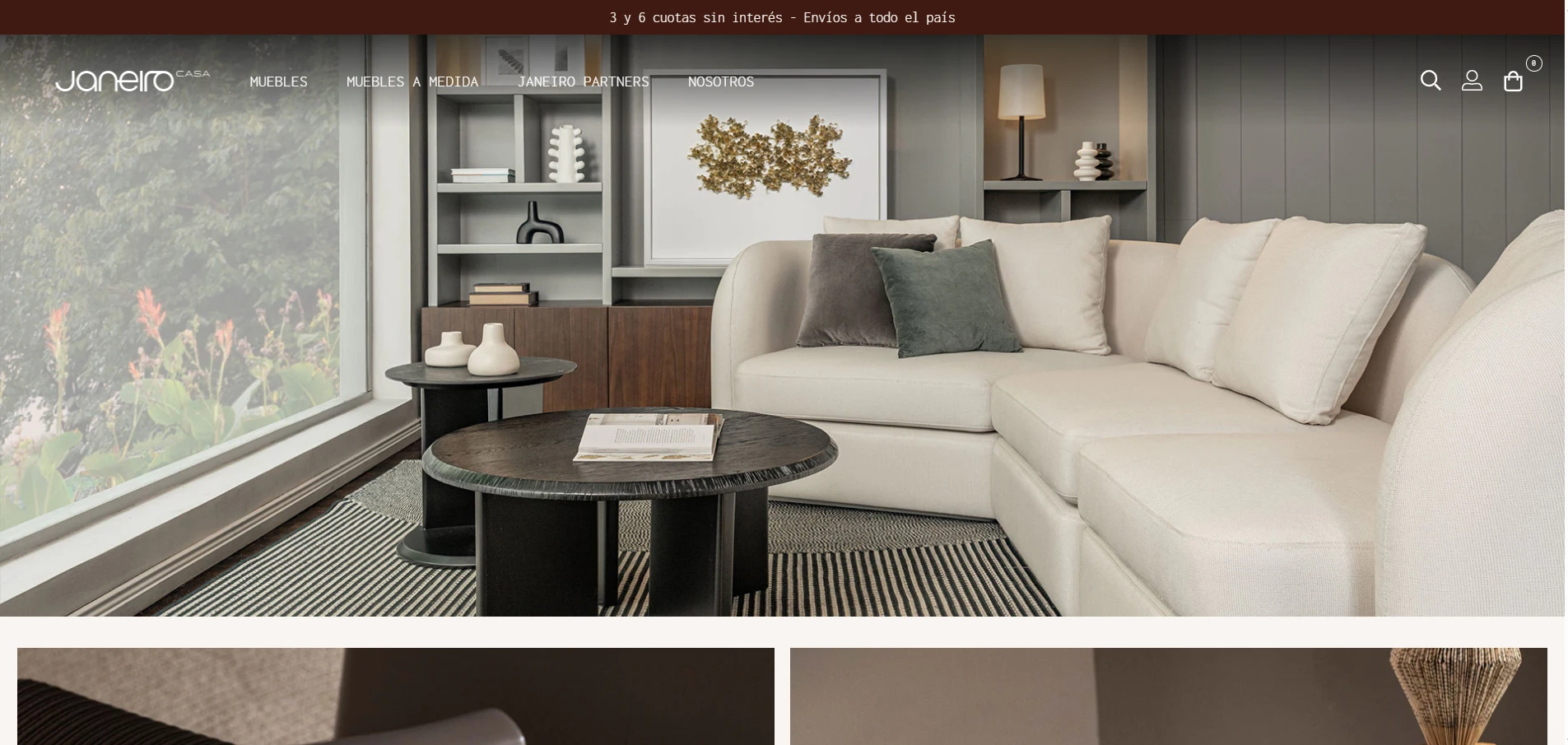 Tienda online de una marca de deco y hogar hecha por DT